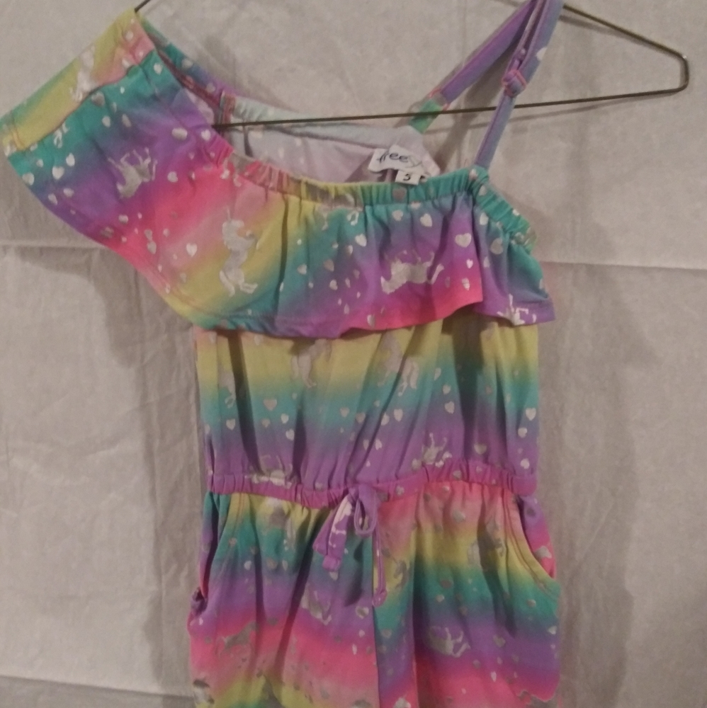 Freestyle Romper girl size 5 multicolor with